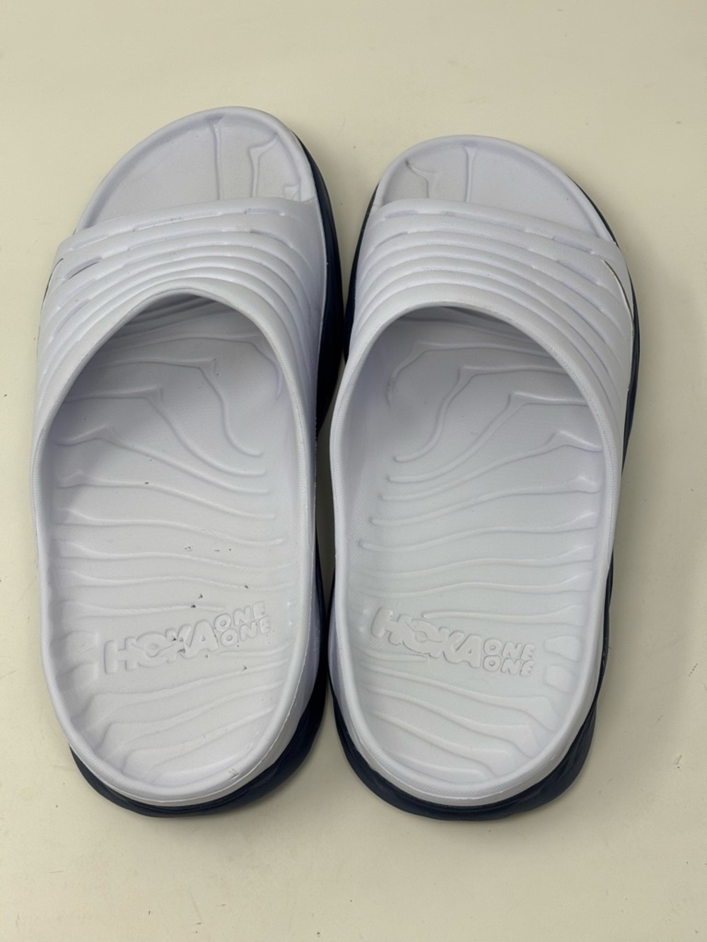 HOKA Ora Recovery Slides Sandals Men’s Size 10 White - Picture 5 of 13